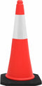 vidaXL - Verkeerskegels - met - zware - basis - 4 - st - reflecterend - 75 - cm