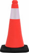 vidaXL - Verkeerskegels - met - zware - basis - 4 - st - reflecterend - 50 - cm