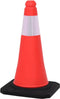 vidaXL - Verkeerskegels - met - zware - basis - 4 - st - reflecterend - 50 - cm