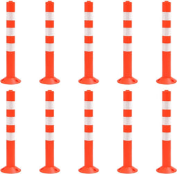 vidaXL Verkeerspalen 10 st 75 cm PE