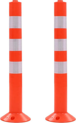 vidaXL Verkeerspalen 75 cm kunststof 2 st