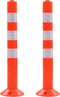 vidaXL Verkeerspalen 75 cm kunststof 2 st