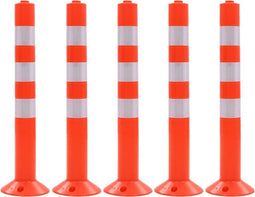 vidaXL Verkeerspalen 75 cm kunststof 5 st