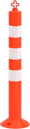 vidaXL - Verkeerspalen - met - ketting - 10 - st - 75 - cm - PE