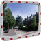 vidaXL - Verkeersspiegel - rechthoekig - met - reflectors - 60x80 - cm