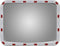 vidaXL - Verkeersspiegel - rechthoekig - met - reflectors - 60x80 - cm