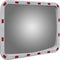 vidaXL - Verkeersspiegel - rechthoekig - met - reflectors - 60x80 - cm