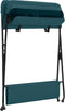 vidaXL - Verschoontafel - ijzer - groen