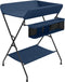 vidaXL - Verschoontafel - ijzer - marineblauw