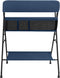 vidaXL - Verschoontafel - ijzer - marineblauw
