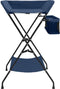 vidaXL - Verschoontafel - ijzer - marineblauw