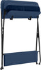 vidaXL - Verschoontafel - ijzer - marineblauw