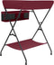 vidaXL - Verschoontafel - ijzer - rood