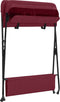 vidaXL - Verschoontafel - ijzer - rood