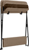 vidaXL - Verschoontafel - ijzer - taupe