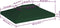 vidaXL - Vervangend - tentdoek - prieel - 310 - g/m² - 3x4 - m - groen