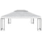 vidaXL - Vervangend - tentdoek - prieel - 310 - g/m² - 3x4 - m - crèmewit