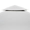vidaXL - Vervangend - tentdoek - prieel - 310 - g/m² - 3x4 - m - crèmewit