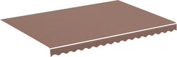 vidaXL - Vervangingsdoek - voor - luifel - 3,5x2,5 - m - bruin