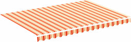 vidaXL - Vervangingsdoek - voor - luifel - 3,5x2,5 - m - geel - en - oranje
