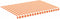 vidaXL - Vervangingsdoek - voor - luifel - 3,5x2,5 - m - geel - en - oranje