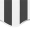 vidaXL - Vervangingsdoek - voor - luifel - 3,5x2,5 - m - antracietkleurig - en - wit