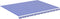 vidaXL - Vervangingsdoek - voor - luifel - 4,5x3,5 - m - blauw - en - wit