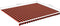 vidaXL - Vervangingsdoek - voor - luifel - 4,5x3,5 - m - oranje - en - bruin