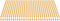 vidaXL - Vervangingsdoek - voor - luifel - 4x3,5 - m - geel - en - wit