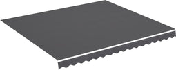 vidaXL - Vervangingsdoek - voor - luifel - 4x3,5 - m - antracietkleurig