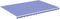 vidaXL - Vervangingsdoek - voor - luifel - 5x3,5 - m - blauw - en - wit