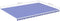 vidaXL - Vervangingsdoek - voor - luifel - 5x3,5 - m - blauw - en - wit