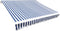 vidaXL - Vervangingsdoek - voor - luifel - 5x3 - m - antracietkleurig - en - wit
