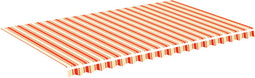 vidaXL - Vervangingsdoek - voor - luifel - 5x3 - m - geel - en - oranje