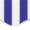 vidaXL - Vervangingsdoek - voor - luifel - 6x3,5 - m - blauw - en - wit