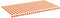 vidaXL - Vervangingsdoek - voor - luifel - 6x3 - m - geel - en - oranje