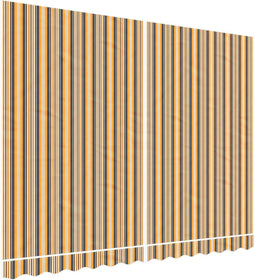 vidaXL - Vervangingsdoek - voor - luifel - gestreept - 3,5x2,5 - m - meerkleurig