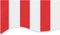 vidaXL - Vervangingsdoek - voor - luifel - gestreept - 3,5x2,5 - m - rood - en - wit