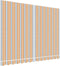 vidaXL - Vervangingsdoek - voor - luifel - gestreept - 3,5x2,5 - m - meerkleurig