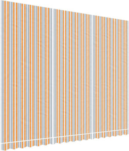 vidaXL - Vervangingsdoek - voor - luifel - gestreept - 4,5x3,5 - m - meerkleurig
