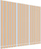 vidaXL - Vervangingsdoek - voor - luifel - gestreept - 4,5x3,5 - m - meerkleurig