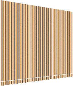 vidaXL - Vervangingsdoek - voor - luifel - gestreept - 4,5x3,5 - m - meerkleurig