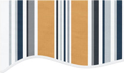vidaXL - Vervangingsdoek - voor - luifel - gestreept - 4x3,5 - m - meerkleurig