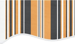 vidaXL - Vervangingsdoek - voor - luifel - gestreept - 4x3 - m - meerkleurig