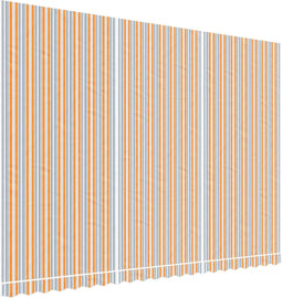vidaXL - Vervangingsdoek - voor - luifel - gestreept - 5x3,5 - m - meerkleurig