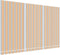 vidaXL - Vervangingsdoek - voor - luifel - gestreept - 5x3 - m - meerkleurig