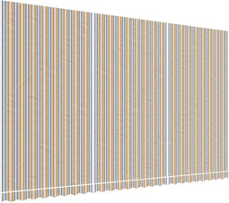 vidaXL - Vervangingsdoek - voor - luifel - gestreept - 6x3,5 - m - meerkleurig