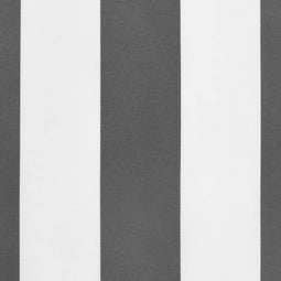 vidaXL - Vervangingsdoek - voor - luifelrok - gestreept - 3,5 - m - antraciet - en - wit