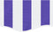 vidaXL - Vervangingsdoek - voor - luifelrok - gestreept - 3,5 - m - blauw - en - wit