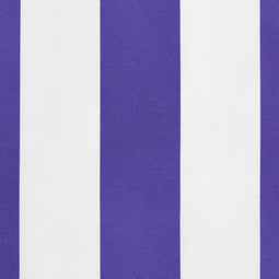 vidaXL - Vervangingsdoek - voor - luifelrok - gestreept - 4 - m - blauw - en - wit
